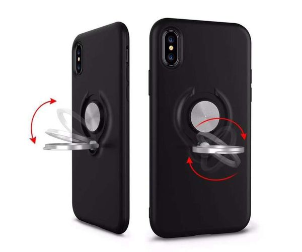 

для iphone xr xs max 6 7 8 x plus волк кольцо кронштейн сотовый телефон case автомобильный магнит pc tpu жесткий телефон случаях
