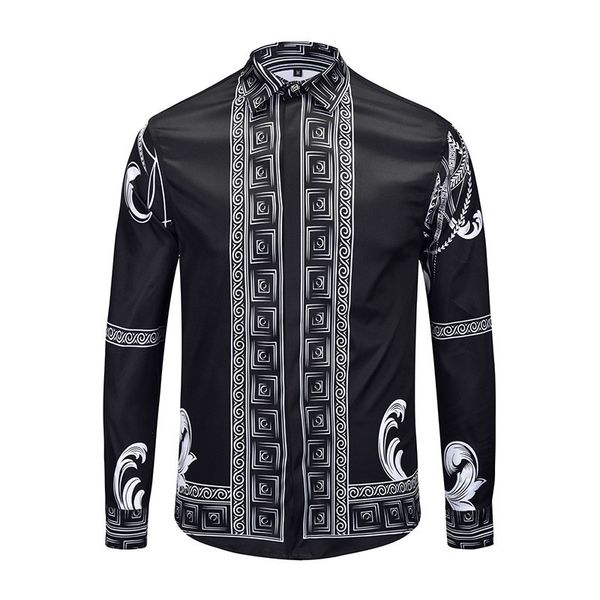 

men clothes 2019 hawaiian shirt mens shirt clothing camisa masculina chemise homme casual slim fit mens shirts for men man, White;black