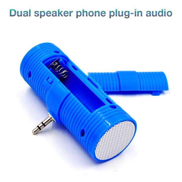 

3.5mm in - line mini speaker music player for mobile phones tablets pc computer no need charging direct insert portable speakers