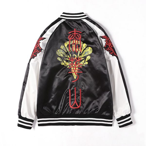 

men's embroidery jacket chinese style coats, Black;brown