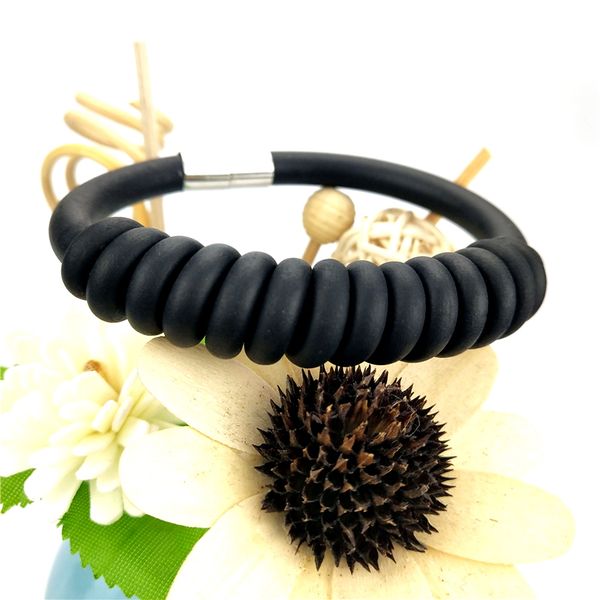 

ukebay 2020 new handmade twine charm bracelets women cuff bracelet designer black elasticity chain love jewelry fashion bangles wholesale, Golden;silver