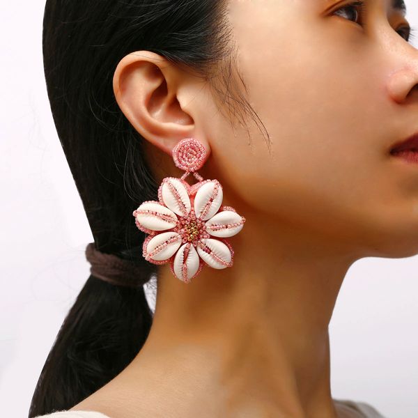 

tassels shell manual weave measly earrings originality street time tassels earring, Golden;silver