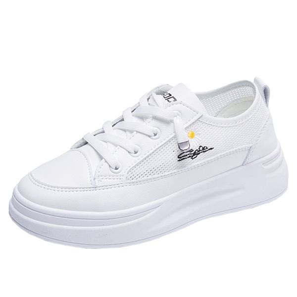 

pump women female boot women vulcanize shoe fashion casual flat female+ shoes 2020 summer breathable white women's shoes, Black