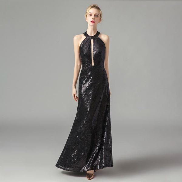 

alagirls новое поступление элегантные черные вечерние платья холтер sexy backless вечернее платье пол lenth party dress vestidos de fiesta, White;black