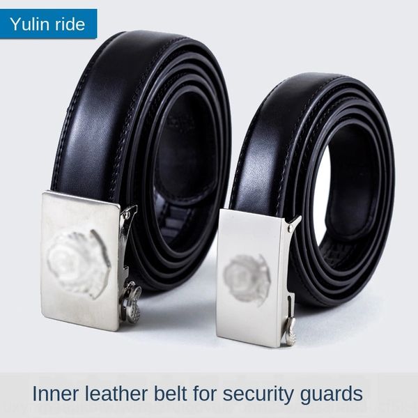 

security security duty tooling metal automatic buckle safety safety inner belt men's and women's inner belt, Black;brown