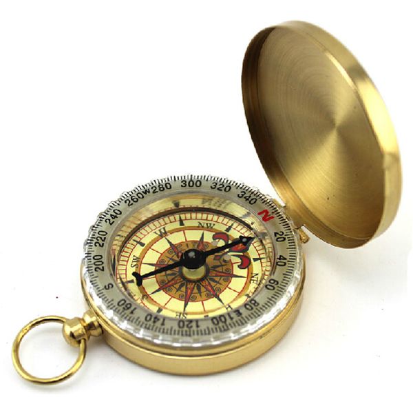 

pocket compass navigation tools watch style bronzing antique for outdoor camping hiking travel portable in golden dropship z0606