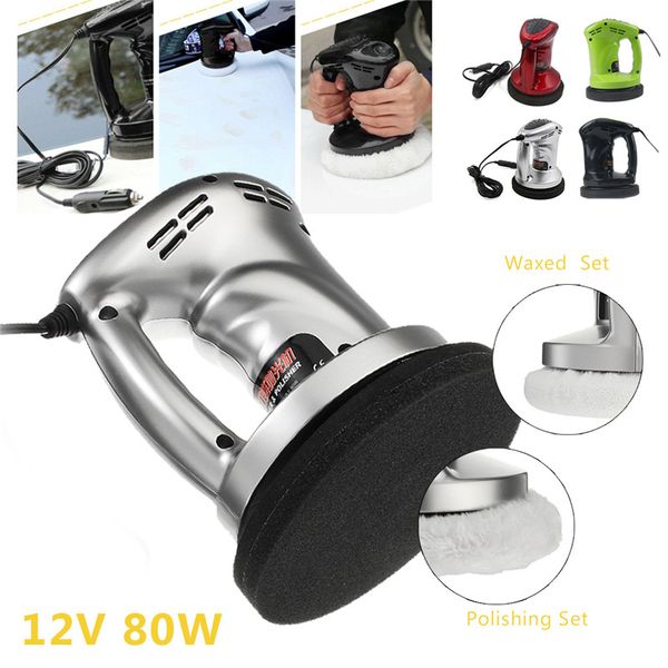 

12v 80w portable auto vehicle polisher electric sander car polishing machine waxed buffer waxer vacuum cleaner tools kit