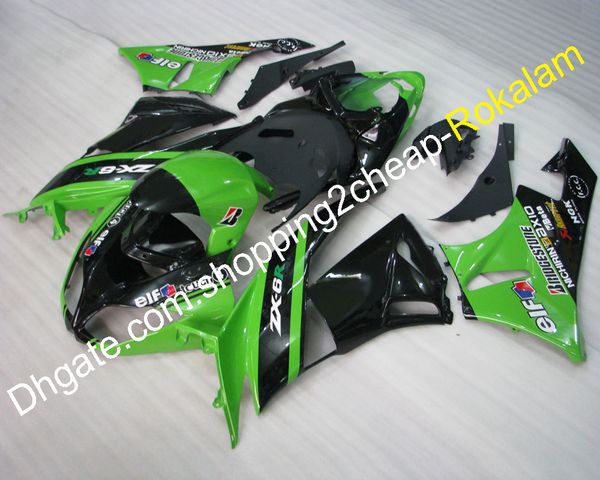 Para Kawasaki Fairing Kit ZX-6R 636 2009 2010 2011 2012 ZX6R 09 10 11 12 ZX 6R Moto Cowling Peças (moldagem por injeção)