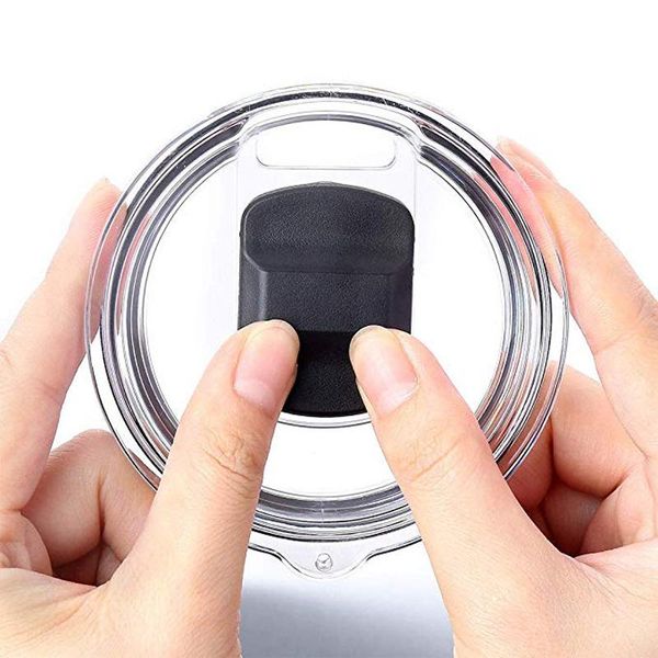 

wholesale 30oz 20oz magnetic lids magnet clear lids cover cars beer mug splash spill proof covers for stainless steel tumbler ye cup