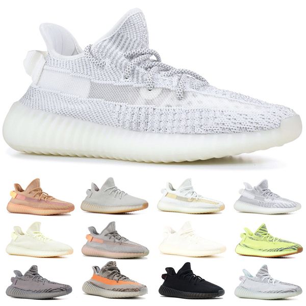 

Men Women Running Shoes Clay True Form Hyperspace Static 3M Reflective Cream kanye West Designer Trainers Sport Sneakers Free Shipping