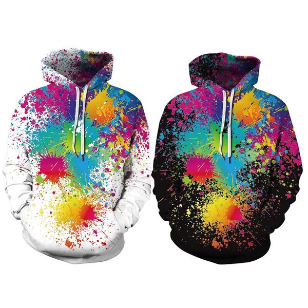 

новый стиль streetwear hoodie hip hop mens designer rapper толстовки натяжные фуфайки человек 3d печати пары с пуловеры спортивная 221, Black