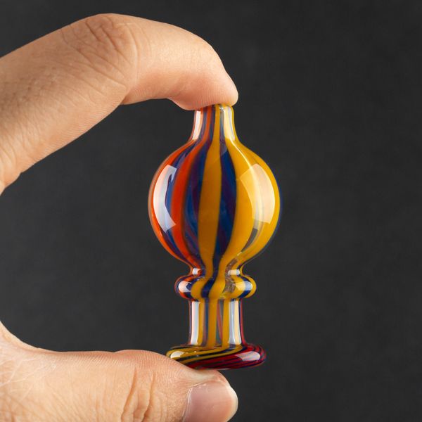 Colore Narghilè Parrucca Wag Vetro Carb Cap bolla Tappi a sfera per quarzo Banger Chiodi Acqua Bong Dab Oil Rigs