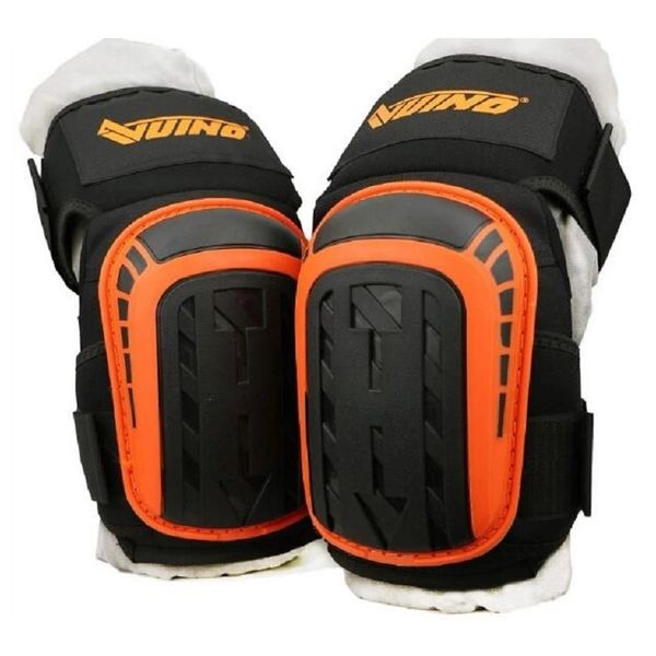 

new professional heavy duty eva foam padding knee pads with comfortable gel cushion and adjustable straps for working, gardning, Black;gray