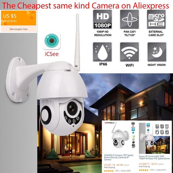 

anbiux ip camera wifi 2mp 1080p wireless ptz speed dome cctv ir onvif camera outdoor security surveillance ipcam camara exterior