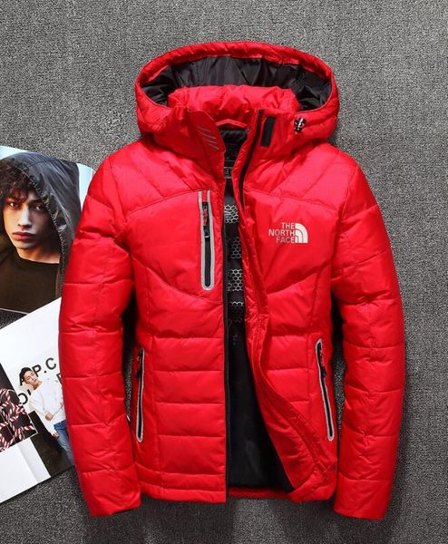 

Men 039 down jacket 2019 winter new outdoor hooded down jacket port down jacket, Black;brown