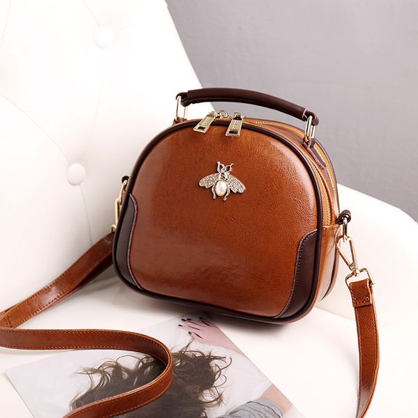 Circulaire Design Fashion Femmes Sac Bandoulière Cuir Femme Bandoulière Messenger