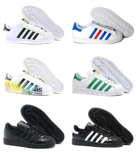 

2020 superstar white black pink blue gold superstars 80s skate shoes super star women men casual shoes eur 36-45