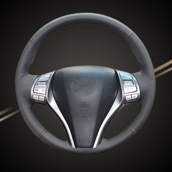 

car braid on the steering wheel cover for teana 2013-2018 altima 2013-2018 x-trail 2014-2017 qashqai 2014-2017 rogue auto