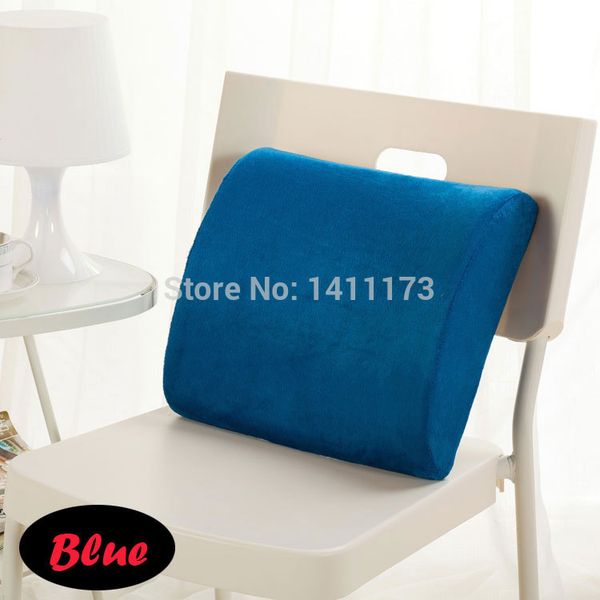 

velvet slow rebound memory cotton sponge waist cushion car seat cushion factory office sofa vehicle plush waist supports