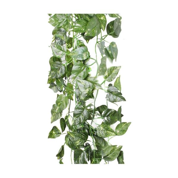 

90cm artificial fake faux scindapsus leaf vine plant garland wedding new
