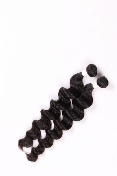 

рыхлый глубокий перуанский пучки человеческих волос elibess малайзийские сырцовые индийские бразильские 3/4 шт. глубоко вьющиеся волосы weav, Black