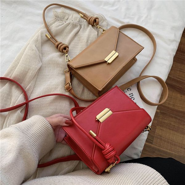 

bags for women original design simple one shoulder messenger bag lock square bag