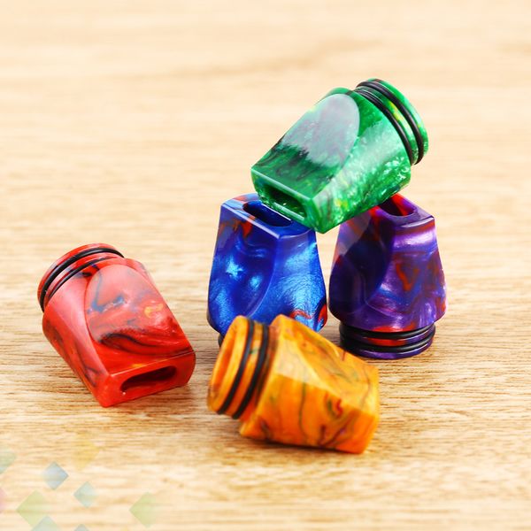 

Mtl Drip Tip Flat 810 Epoxy Resin Mouthpiece With Double Ring Drip Tip For Tfv8 Tfv12 Tank E Cig Vape Accessory DHL Free
