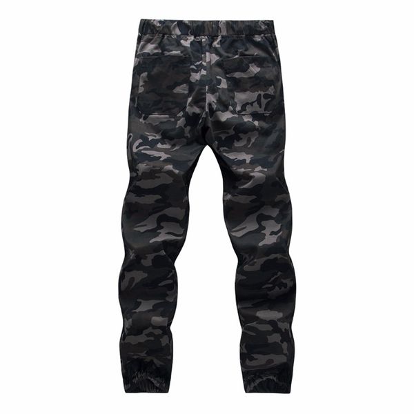 

camouflage jogger pants men 2020 pure cotton mens spring autumn pencil harem pant men comfortable trousers camo joggers, Black