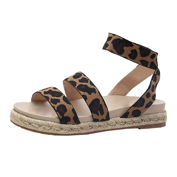 

muqgew casual women's sandals summer flat ankle shoes rubber sole flatform wedge shoes footwear elastic band open toe sandals, Black