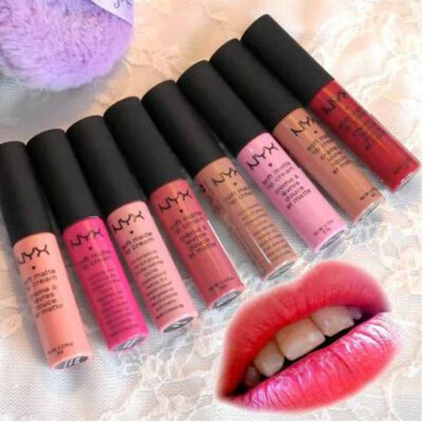 

NYX Мягкая матовая губная помада LipGloss Lipstick Vintage длительный блеск для губ NYX 10 г 12 цве