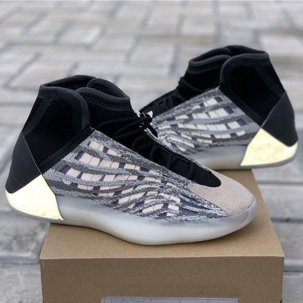 

новый канье уэст мужские зебра дес классический удобную квантовой тройной черный баскетбол обувь статического 3m отражательный спортивных тр