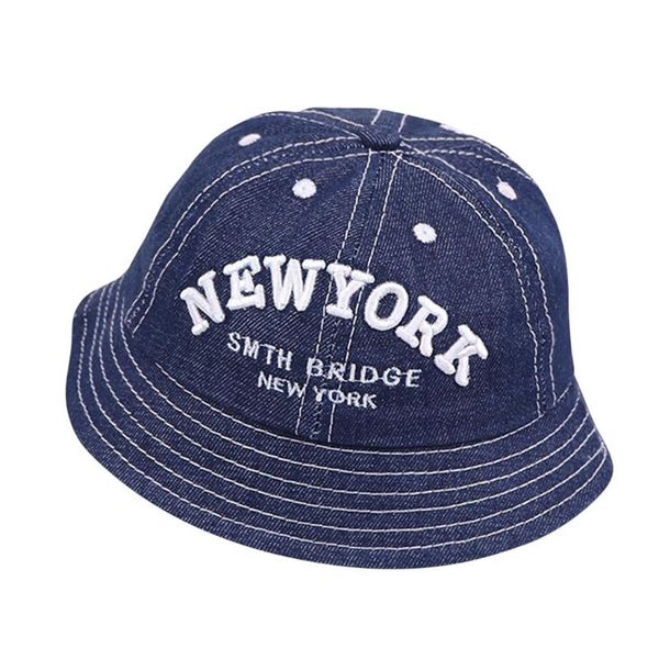

kancoold boys and girls dot printing crown pattern baseball cap basin hat children's shades denim thin shading fisherman hat, Yellow