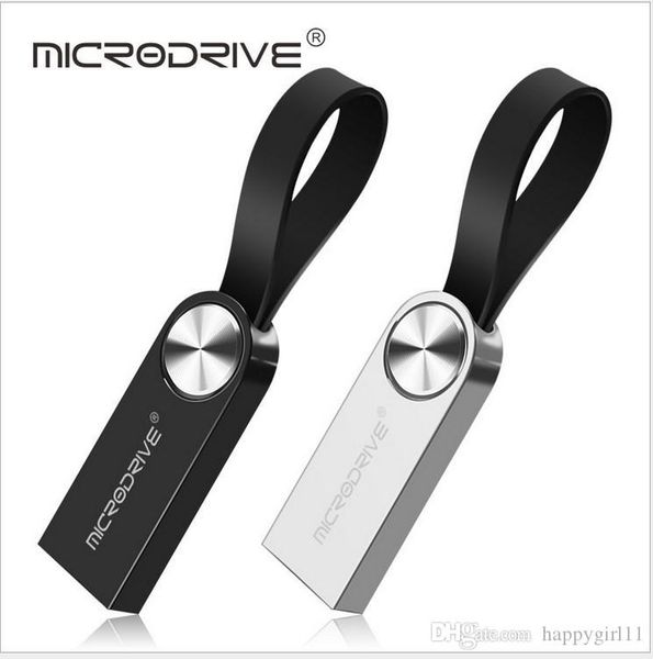 

tina 2019 new fashion metal usb flash drive with keychain usb 2.0 waterproof disk flash memory stick storage drive high speed 32gb