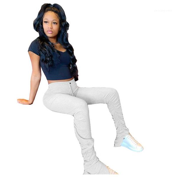 

leggings fitness sports trouser athletic pants women's trousers stacked sweatpants women solid color stacked pants womens workout gym, Black;white