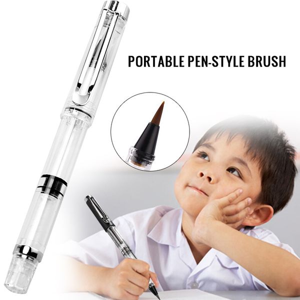 

drawing brush pen calligraphy brush pen soft pens fountains style marker professional art marker multifunctional, Black;red