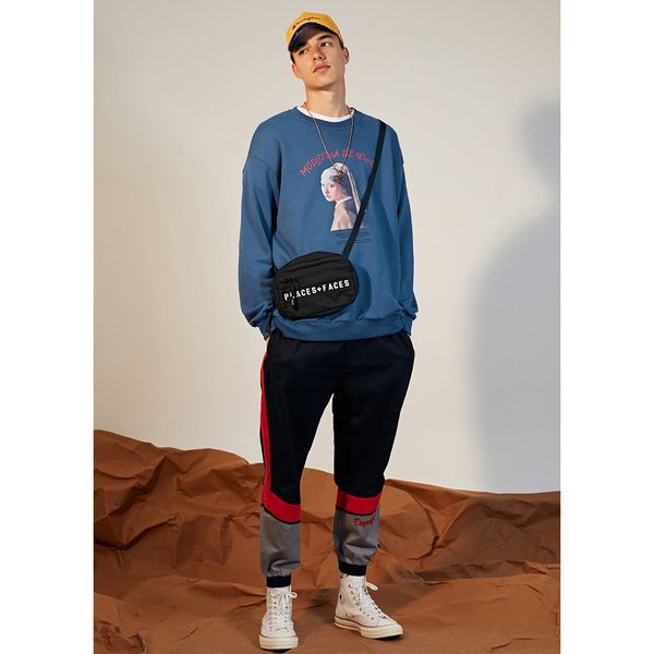 

Men Designer Loose Hoodies 2019 Brand Pearl Girl Fashion Sweater Tide Hip Hop Styel Mens Luxury Letter Printing Hoodies Size M-2XL