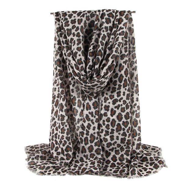 

new high-end fashion thin scarf ladies leopard print scarf sunscreen beach shawl long shawl and shawl ladies leopard scarf ing, Blue;gray