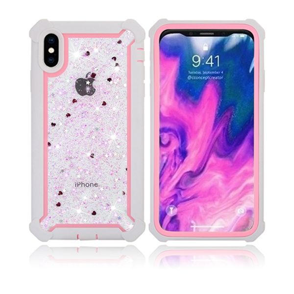 

For am ung 10 5g 10e 9 plu note 10 pro 2019 iphone 11 x x max xr 8 tpu acrylic glitter bling bling phone ca e