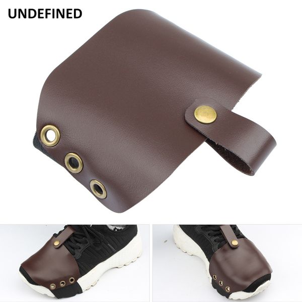 

motorcycle shoes protective leather gear shift shoe sock boots protector cover shifter pad pedal for motorbike motocross racing