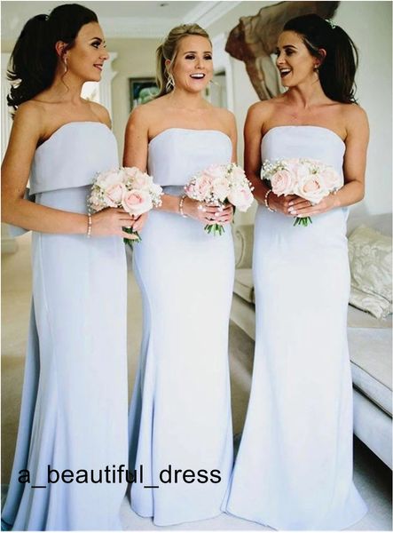 Оптовая цена длинные платья подружки невесты для подростков шифоновые оболочки без бретелек платья для свадебных вечеринок невесты платье