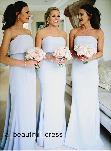 

wholesale price long bridesmaids dresses for teens chiffon sheath strapless dresses for wedding party bridesmaids dress, White;pink