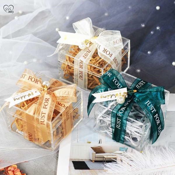 

new acrylic transparent wedding candy box creative wedding candy box partner hand gift party supplies gift to a girl