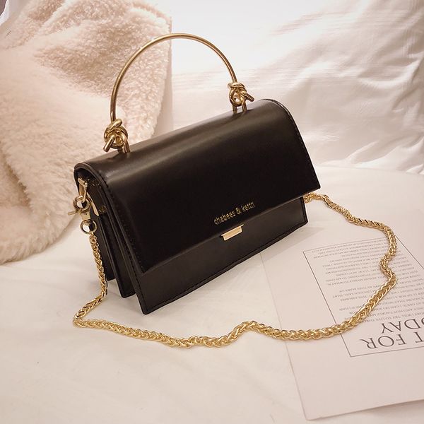 

retro small bag women 2019 popular high-end minimalist high-end handbag wild chain ladies shoulder messenger bag