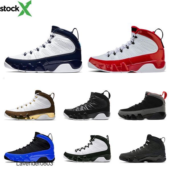 

basketball shoes 9s leather white red blue bred og space jam unc 9 running shoes breathable sports sneaker mens trianers, Black