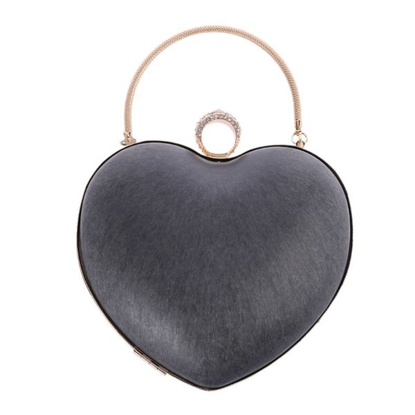 

thinkthendo heart shape metal round box purse frame handles for diy handbag evening bag accessories 2019