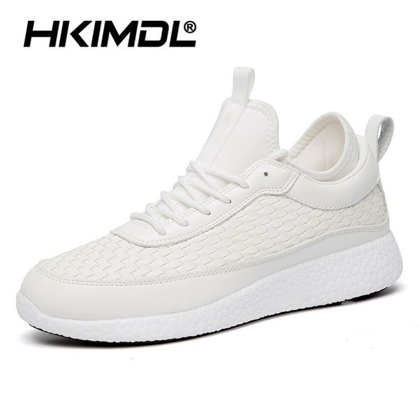 

hkimdl 2020 sneakers men shoes casual spring summer new breathable comfortable male shoes walking footwea, Black