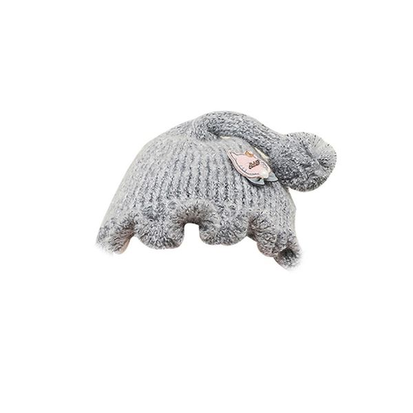 

0-12 months baby hat knitted boy girl infant newborn bow soft toddler cap 2019 cute hat, Yellow