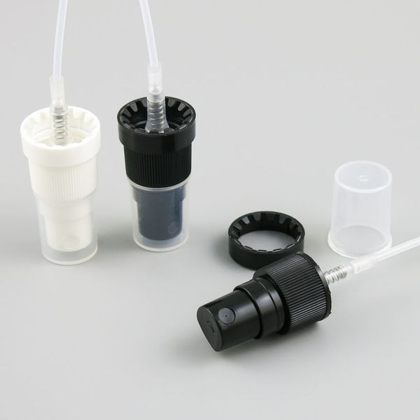 

100 x black tamper evident sprayer plastic fine mist sprayer bottle cap for essential oil use for 18mm neck