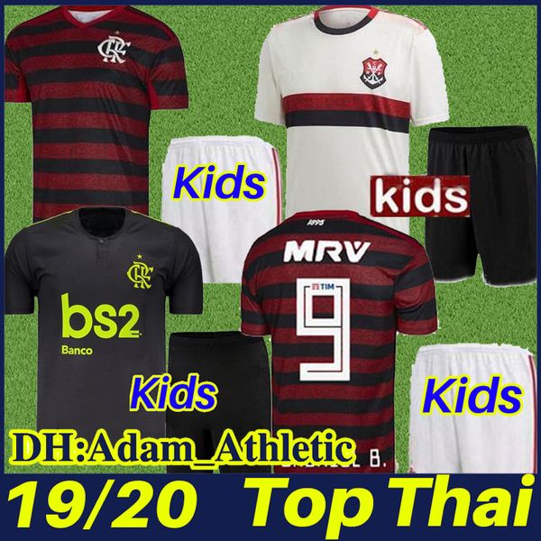 

2019 2020 flamengo kids kit soccer jersey gabriel b. de arrascaeta boys football shirts children gabigol b.henrique camisa de flamengo kids, Black;yellow