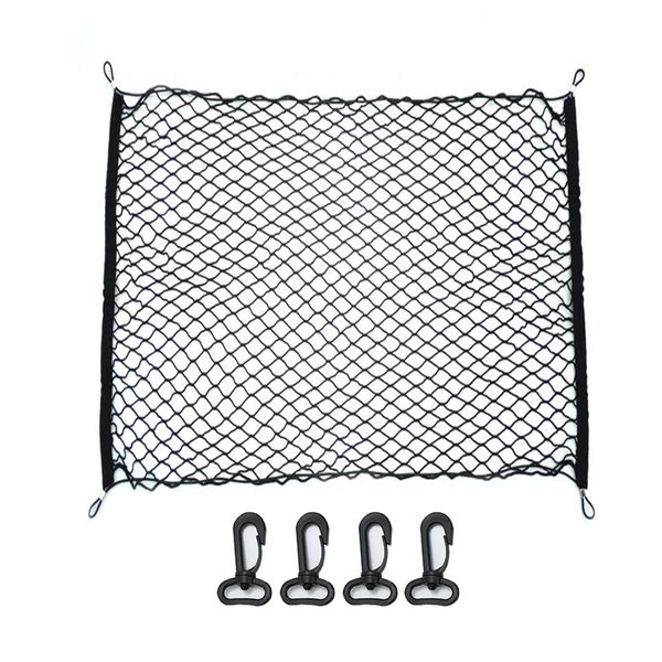 

universal car trunk net large elastic luggage net cargo organizer storage nylon stretchable car interior mesh network pocket